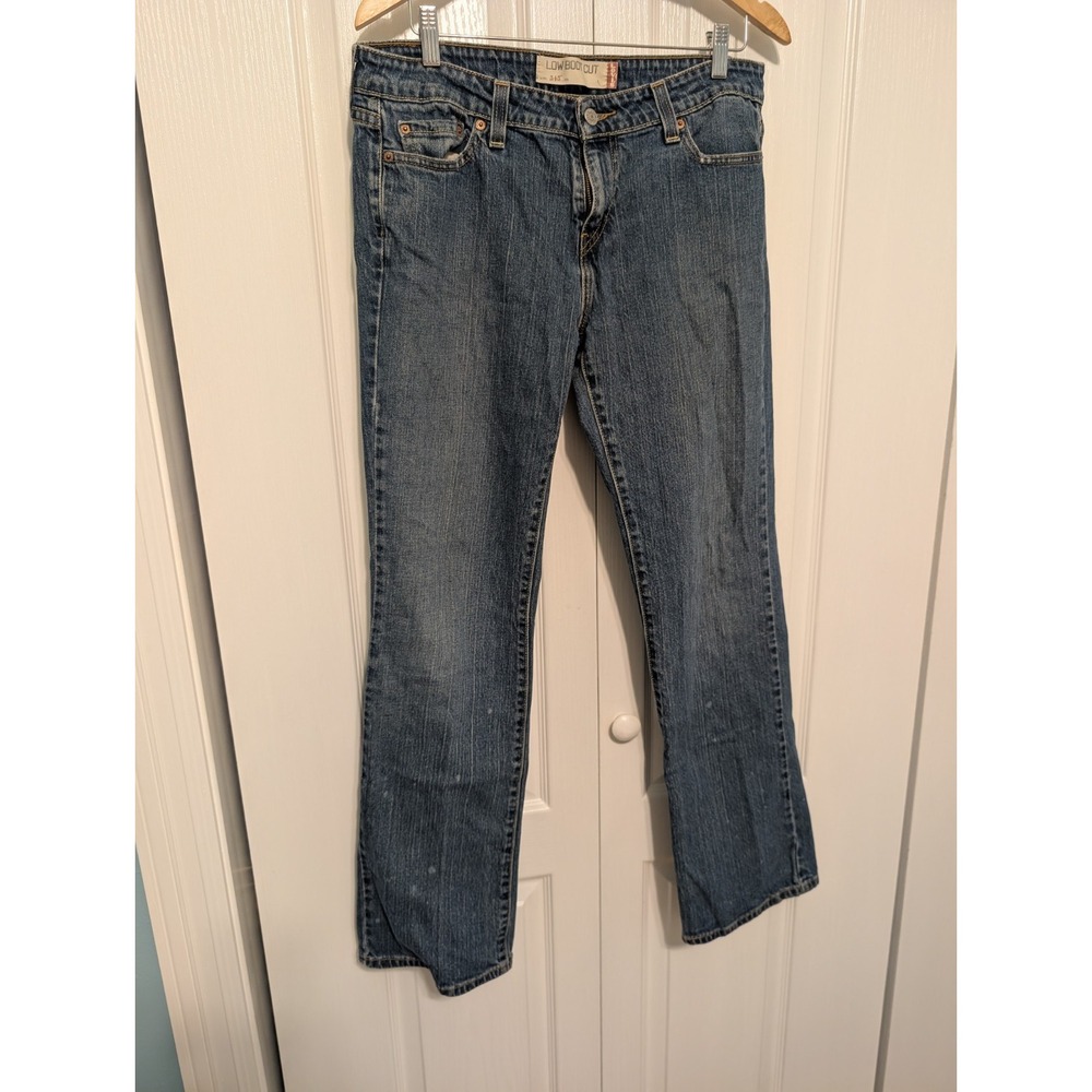 Levi's Women's 545 Bootcut Jeans Blue Denim Mid Rise Medium Wash Stretch 12L